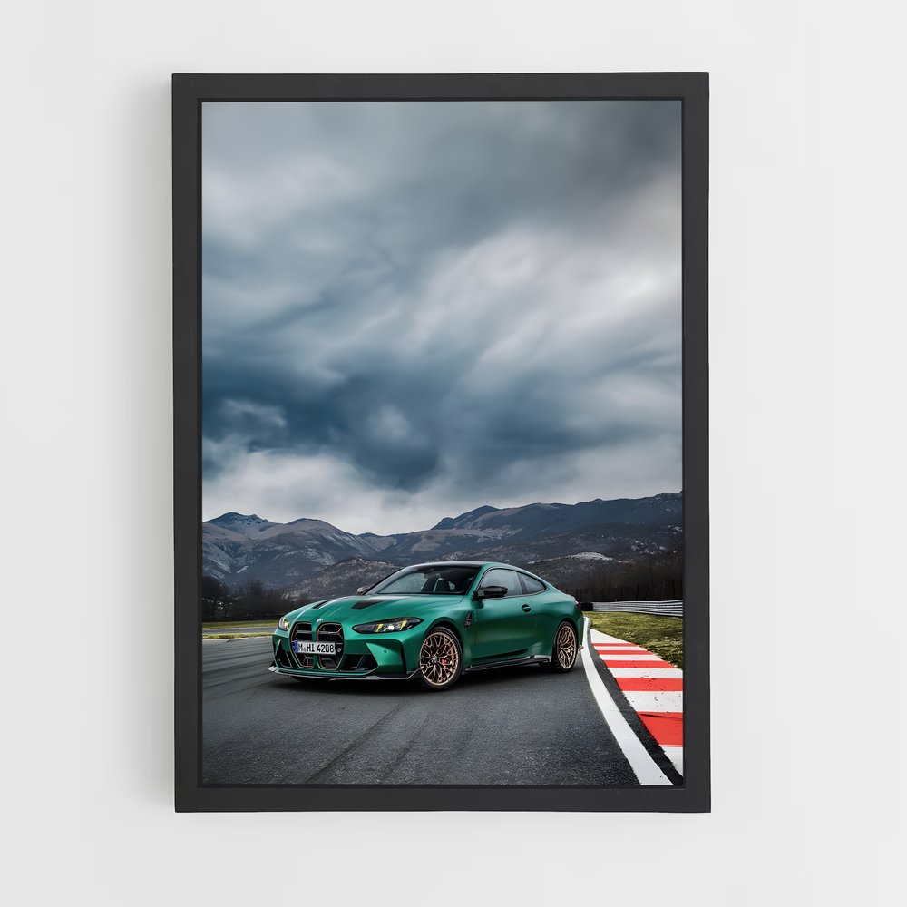 Poster Vitesse adrénaline – affiche BMW (vue 2)